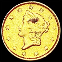 1854 Rare Gold Dollar NEARLY UNCIRCULATED
