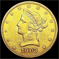 1903-S $10 Gold Eagle CLOSELY UNCIRCULATED