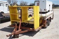 16' BUMPER PULL SCAFFOLD TRAILER, HOME BUILT