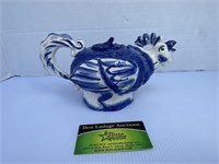 Blue Ceramic Chicken Kettle