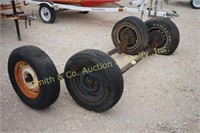 2 TRAILER AXLES