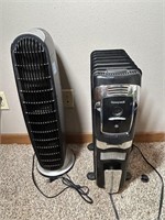 Honeywell heater and Rotating Fan