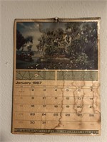 Sinclair Antique Calendar from 60s