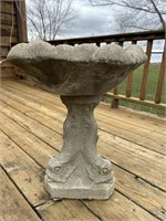 Concrete Fish Bird Bath