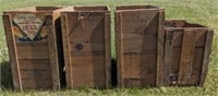 Vintage Wood Apple Crates 21"x12"x20" and