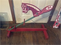 Red Horse Toy - 3’ Long