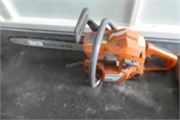 Husky 36 chainsaw with 16" bar - turns over and h