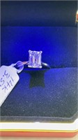 14k white gold 2.4ct lab grown 4-prong solitaire