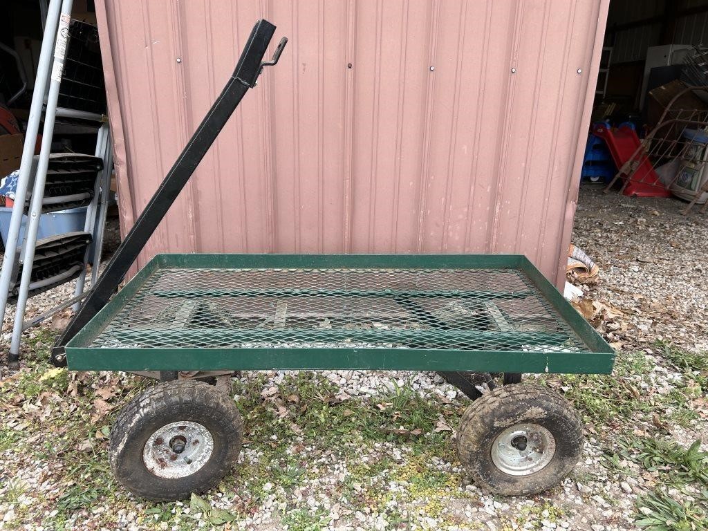Green Metal Cart