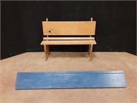 Child Size Bench and Shelf
