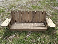 Wooden Bench Swing -6 1/4" L