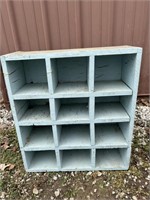 Blue Wooden Storage Box