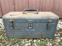 Blue Sears Craftsman Tool Box with Contents
