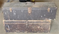 Wood & Metal Tool Boxes,Largest 32" x 8" x 9"