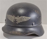 German Luftschutz WWII Steel Helmet, Marked