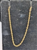 10K GOLD ROPE NECKLACE
