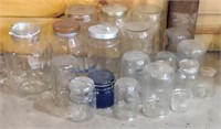 Assorted Glass Jars, Tallest 9.5"