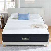 KING 14" Molblly Hybrid Mattress (USED AS IS)