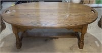 Wood Coffee Table, 46” x 28” x 16”