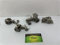 Brushed metal Die cast Tractors