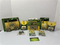 John Deere Miniature Tractors and playing cards