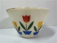 Fire King Tulips Mixing bowl