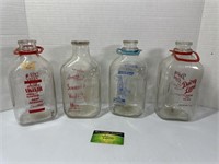 Glass 1/2 Gallon Milk Bottles