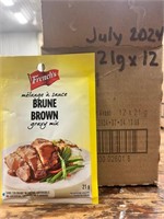Brown Gravy Mix FRENCHS 21g x12 BB 7/24