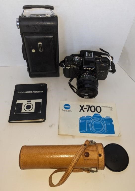 Minolta X-700 and Kodak Film Cameras, Telescope