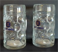 Lowenbrau LG 1 Liter Dimple Bar Pub Glass Mug