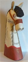 Hand Painted/Carved Free Standing Horse 24"T