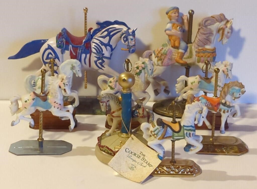 Vtg Carousel Horses Inc, The Cookie Stamp, 1986