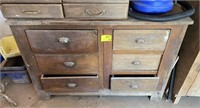 Wooden 6-Drawer Shop Cabinet,