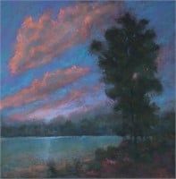 Avon Waters 32x32 Pastel Lonesome River Bank...
