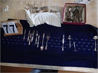 Large Group of Flatware W/ Carriers