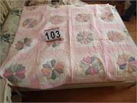 Pink Flower Quilt