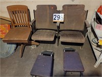 3 Chairs ~ 2 Shoe Dept. Stools