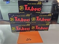 (5) Boxes TulAmmo 45 Auto FMJ 230 Grs