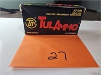 (1) Open Box TulAmmo 45 Auto FMJ 230 Grs