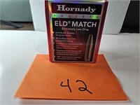 (1) box Hornady 30 Caliber Eldo Match #30506 168 G