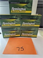 (5) Boxes Remington 12 Gauge 3" 00BK