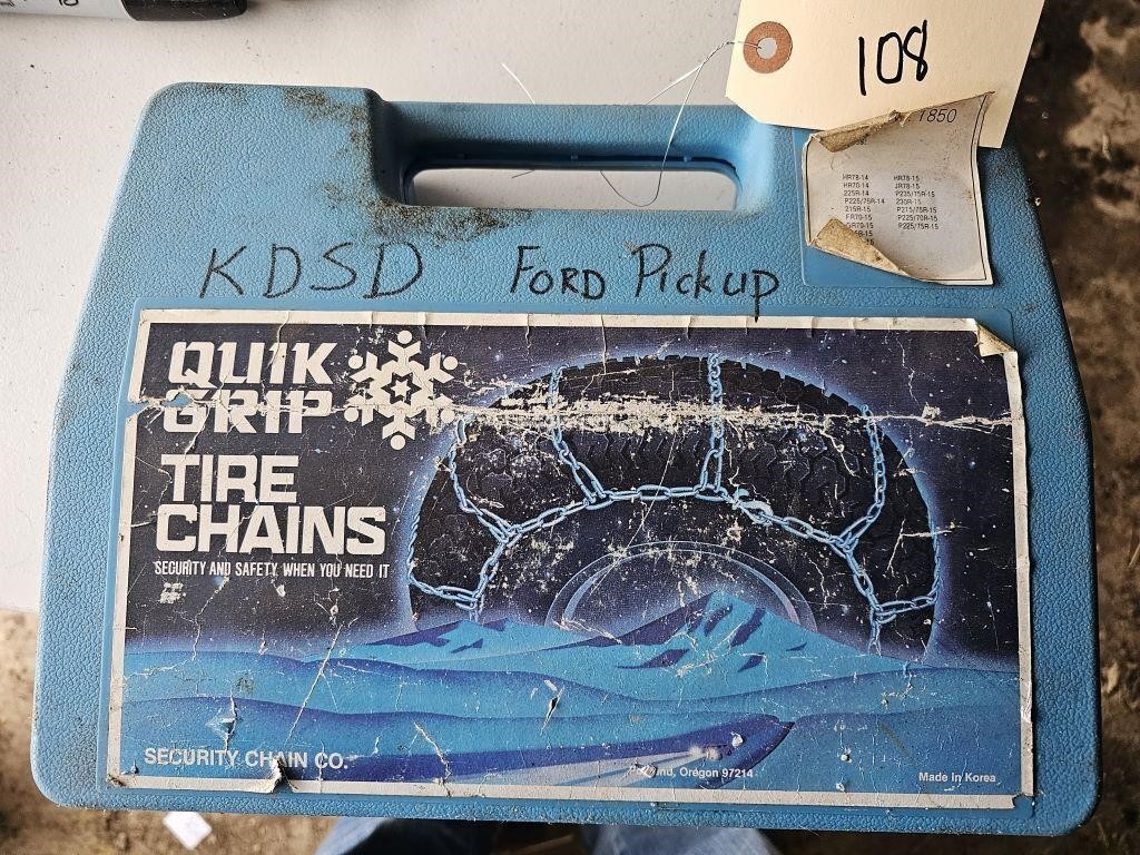 KDSD Ford Pickup Tire Chains