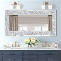 Crystal Crush Diamond Wall Mirror-47 x24