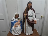 Joseph, Mary, Jesus Light Up Nativity Characters,