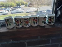 Lot of 6 Decorative Coffee Cups