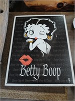Betty Boop Metal Sign
