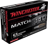 Winchester Ammo S65CM Match Target 6.5 Creedmoor 1