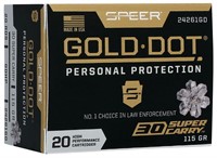 Speer 24261GD Gold Dot Personal Protection 30 Supe