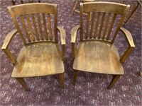 Murphy wooden arm chairs
