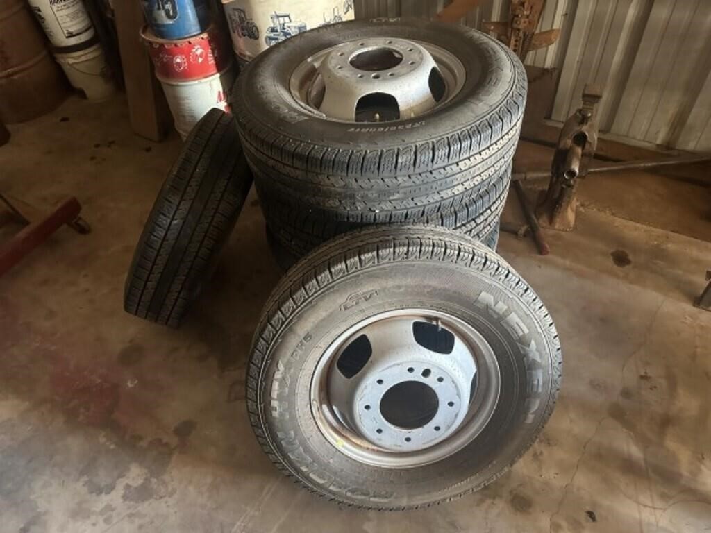 6- Dodge Ram Dually Stock Tires & Wheels